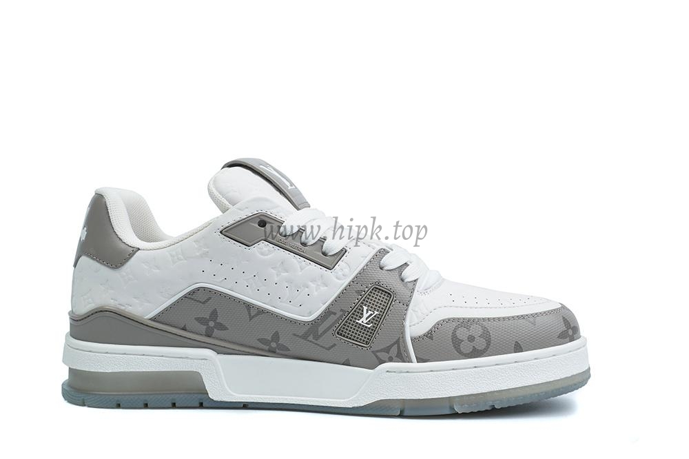 pk god l**is V*t*n lv trainer #54 signature white grey retail materials ready to ship