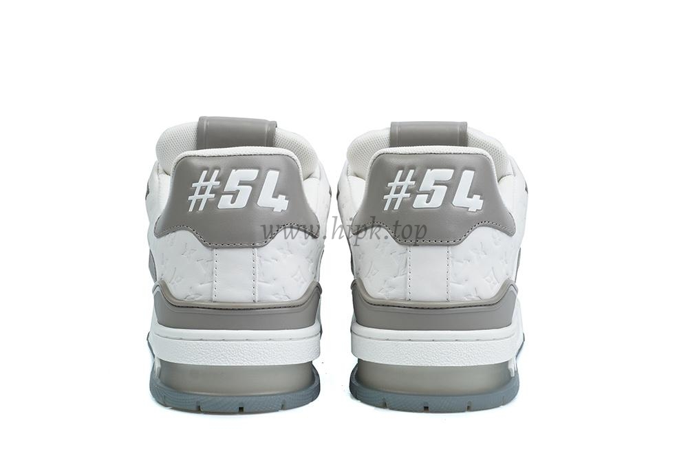 pk god l**is V*t*n lv trainer #54 signature white grey retail materials ready to ship