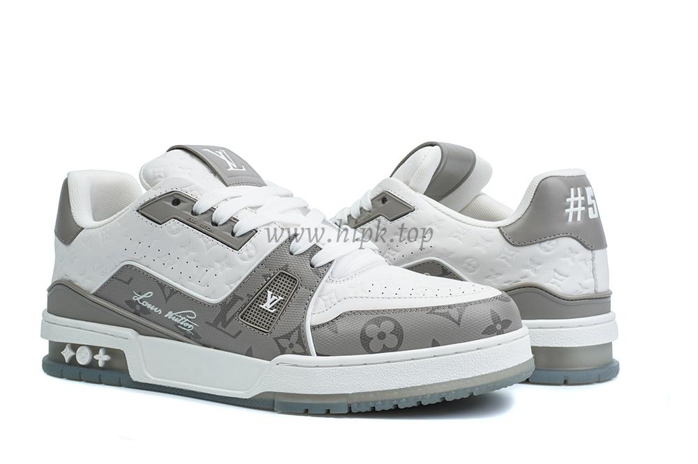 pk god l**is V*t*n lv trainer #54 signature white grey retail materials ready to ship