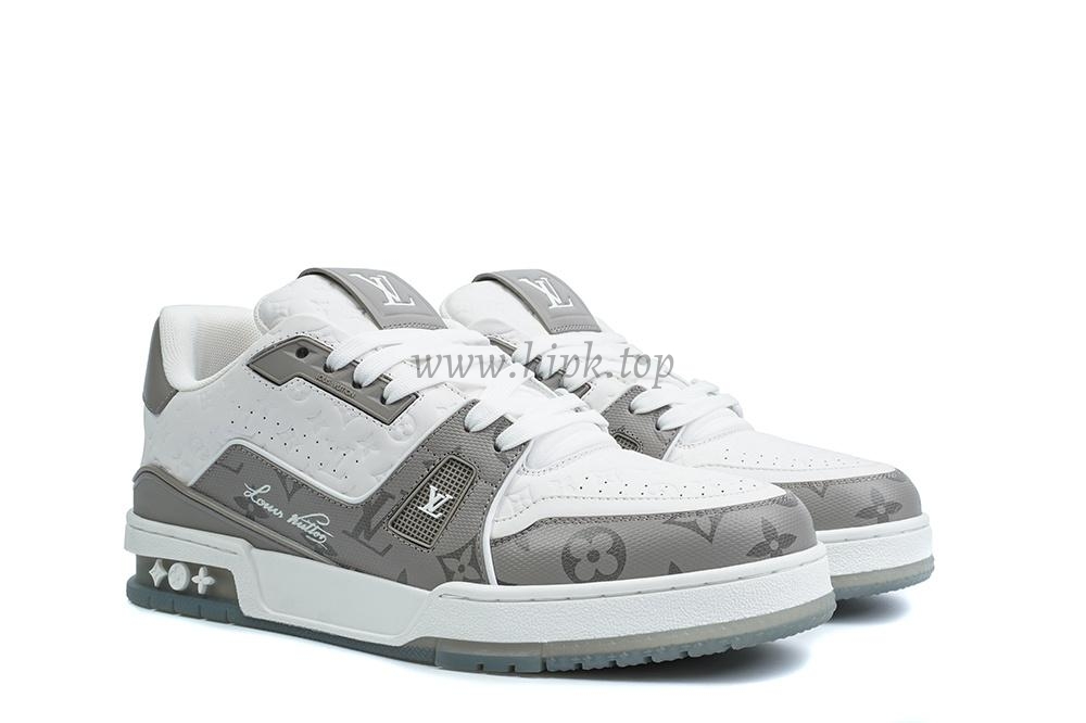 pk god l**is V*t*n lv trainer #54 signature white grey retail materials ready to ship