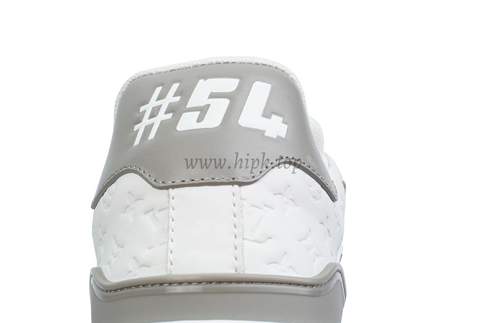 pk god l**is V*t*n lv trainer #54 signature white grey retail materials ready to ship