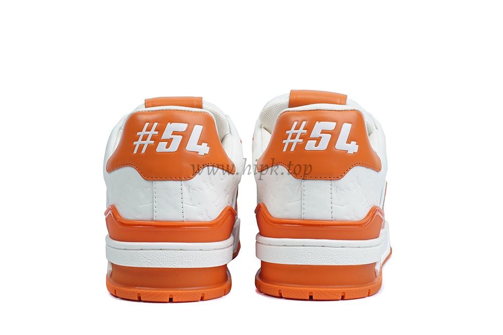 pk god l**is V*t*n lv trainer #54 signature orange white retail materials ready to ship