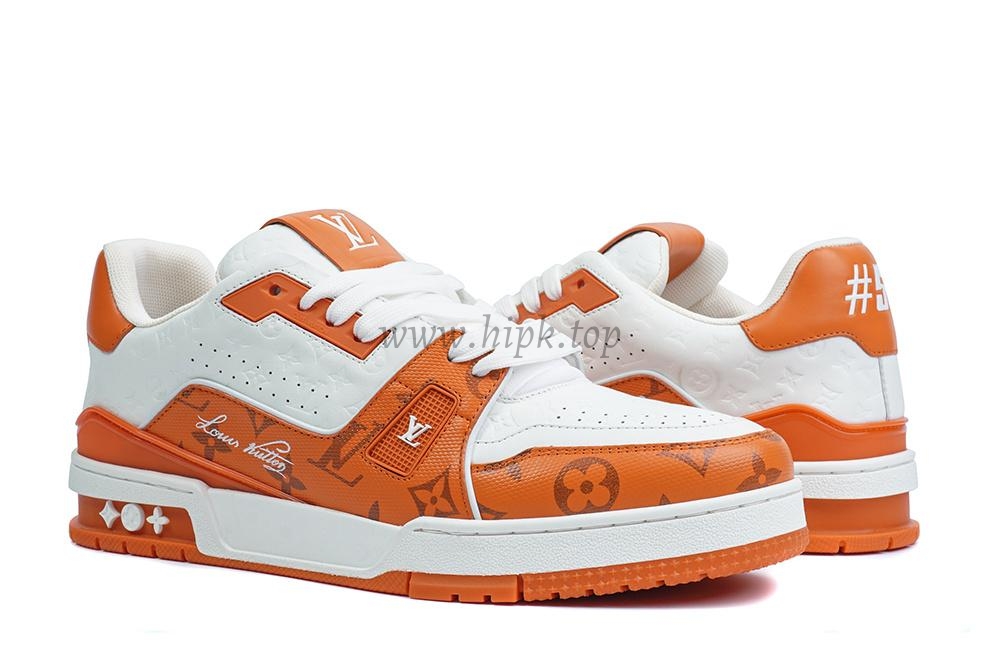 pk god l**is V*t*n lv trainer #54 signature orange white retail materials ready to ship