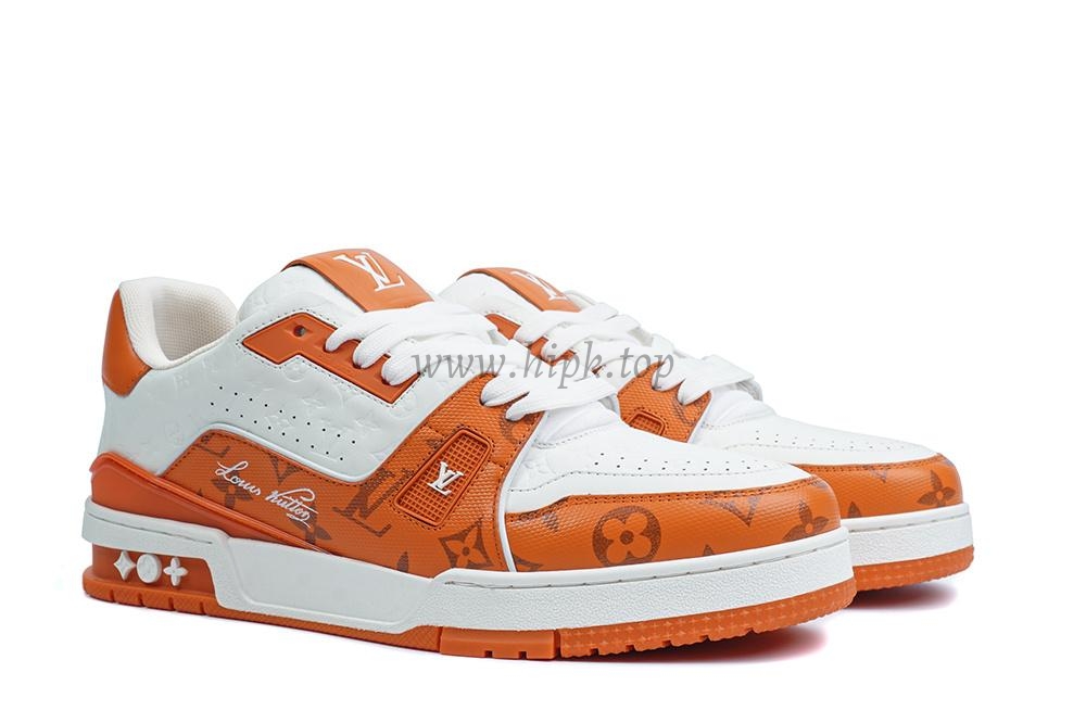 pk god l**is V*t*n lv trainer #54 signature orange white retail materials ready to ship