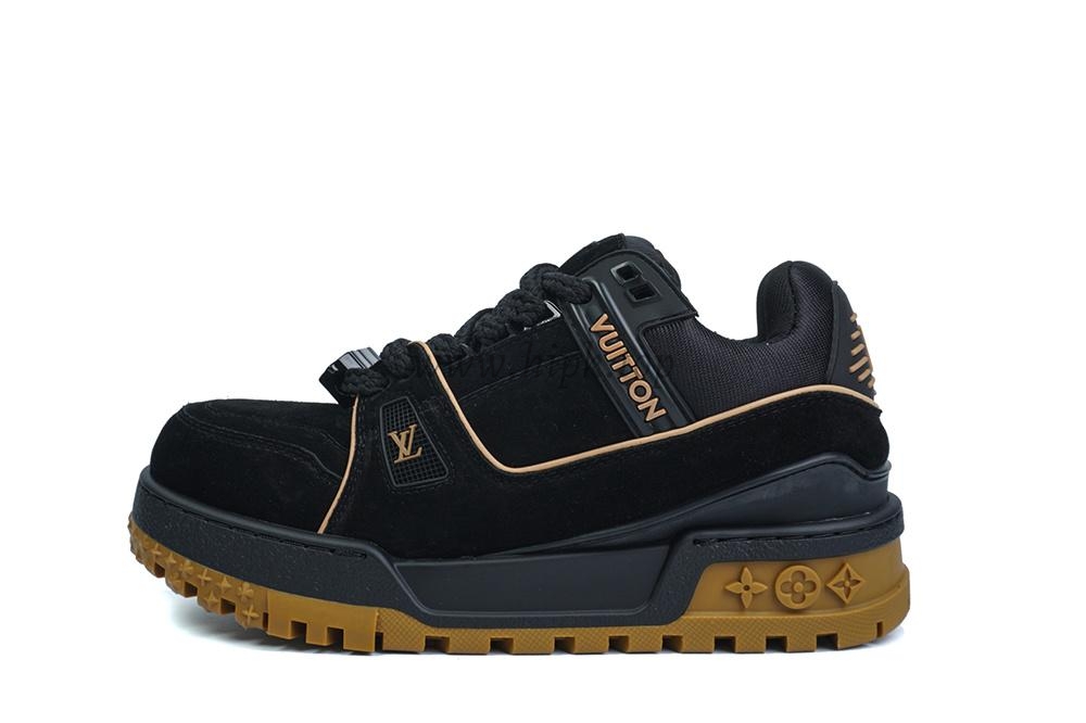 pk god l**is V*t*n trainer maxi black brown suede retail materials ready to ship