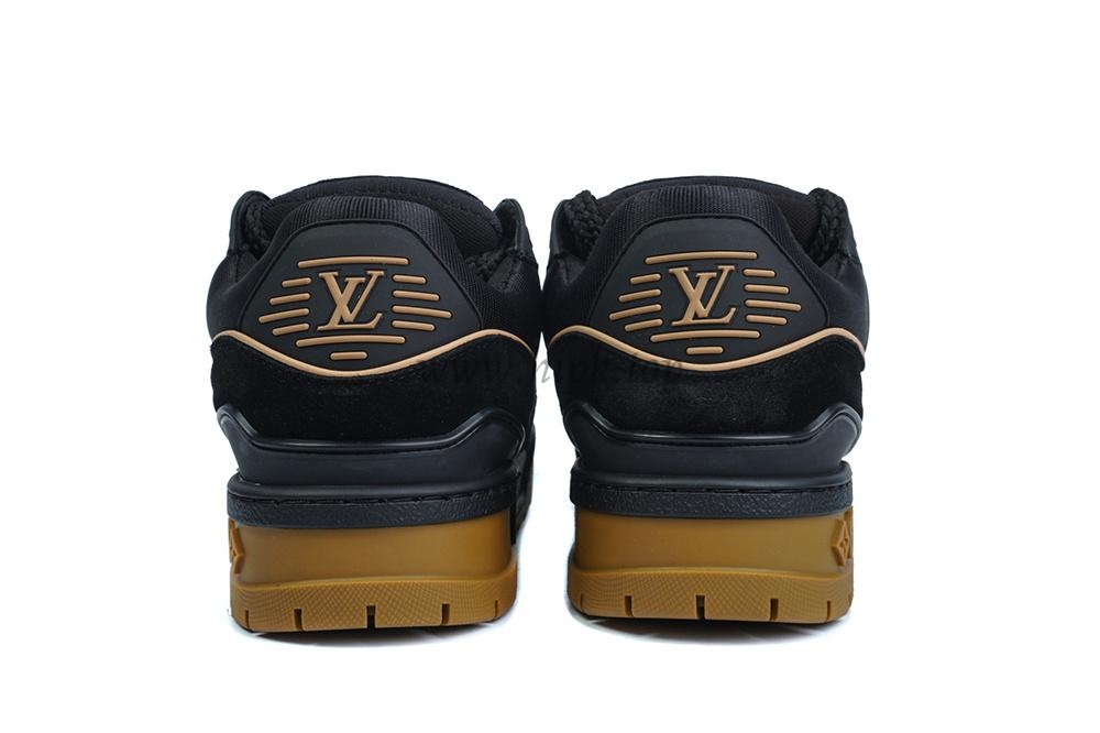 pk god l**is V*t*n trainer maxi black brown suede retail materials ready to ship