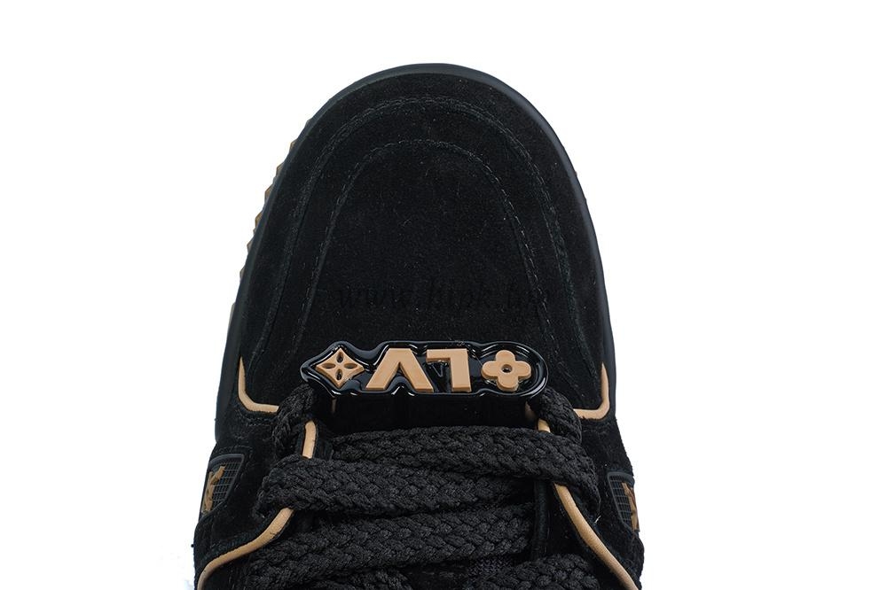 pk god l**is V*t*n trainer maxi black brown suede retail materials ready to ship