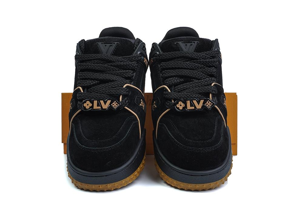 pk god l**is V*t*n trainer maxi black brown suede retail materials ready to ship