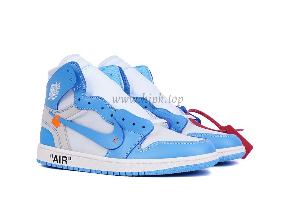 PK GOD X YIFU RETAIL FACTORYOFF WHITE X AIR JORDAN 1 POWDER BLUE UNC RETAIL MATERIALS ready limited