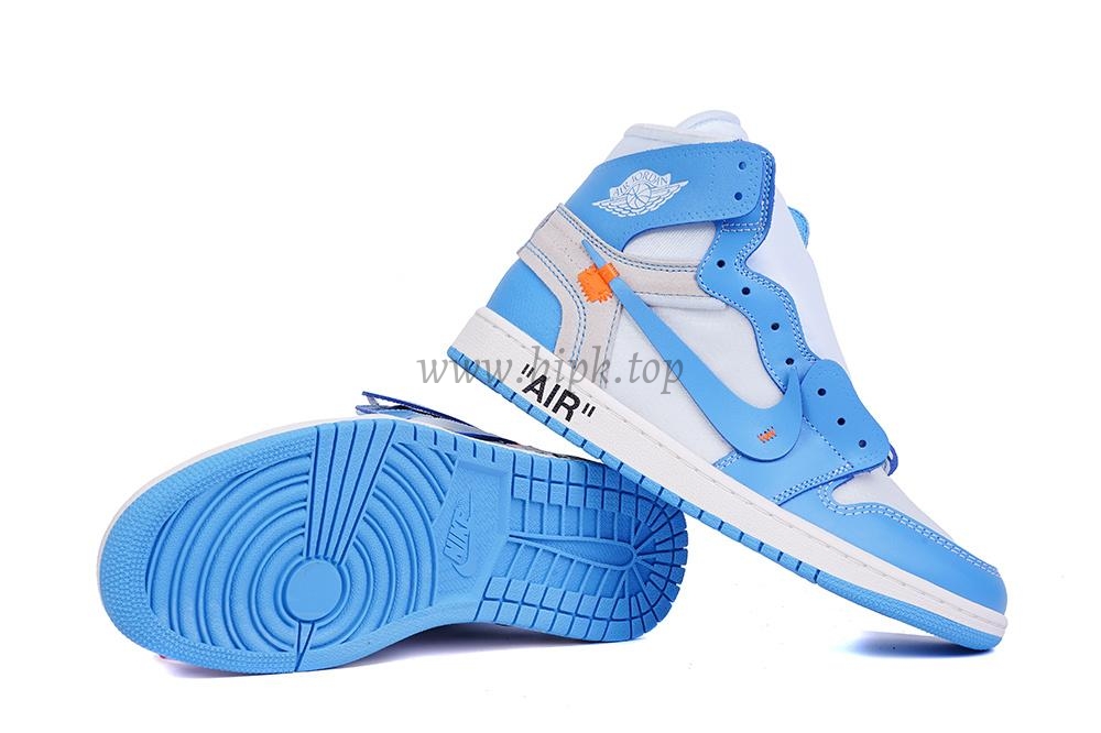 PK GOD X YIFU RETAIL FACTORYOFF WHITE X AIR JORDAN 1 POWDER BLUE UNC RETAIL MATERIALS ready limited