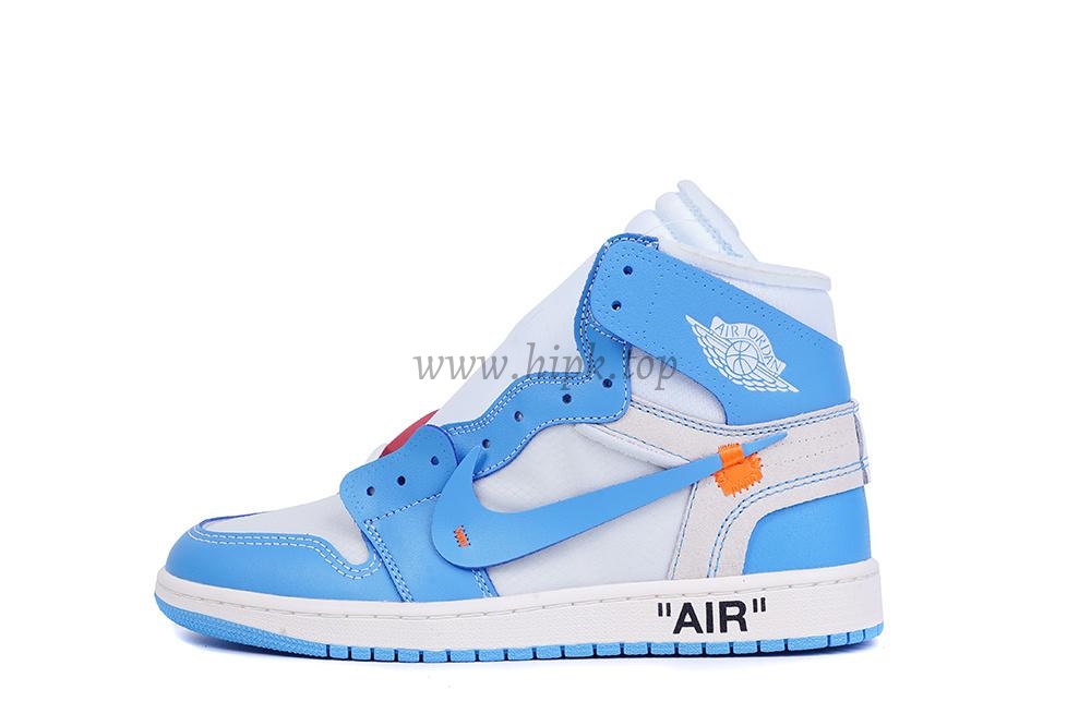 PK GOD X YIFU RETAIL FACTORYOFF WHITE X AIR JORDAN 1 POWDER BLUE UNC RETAIL MATERIALS ready limited