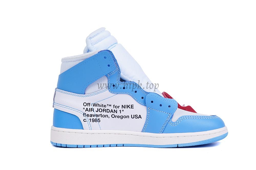 PK GOD X YIFU RETAIL FACTORYOFF WHITE X AIR JORDAN 1 POWDER BLUE UNC RETAIL MATERIALS ready limited