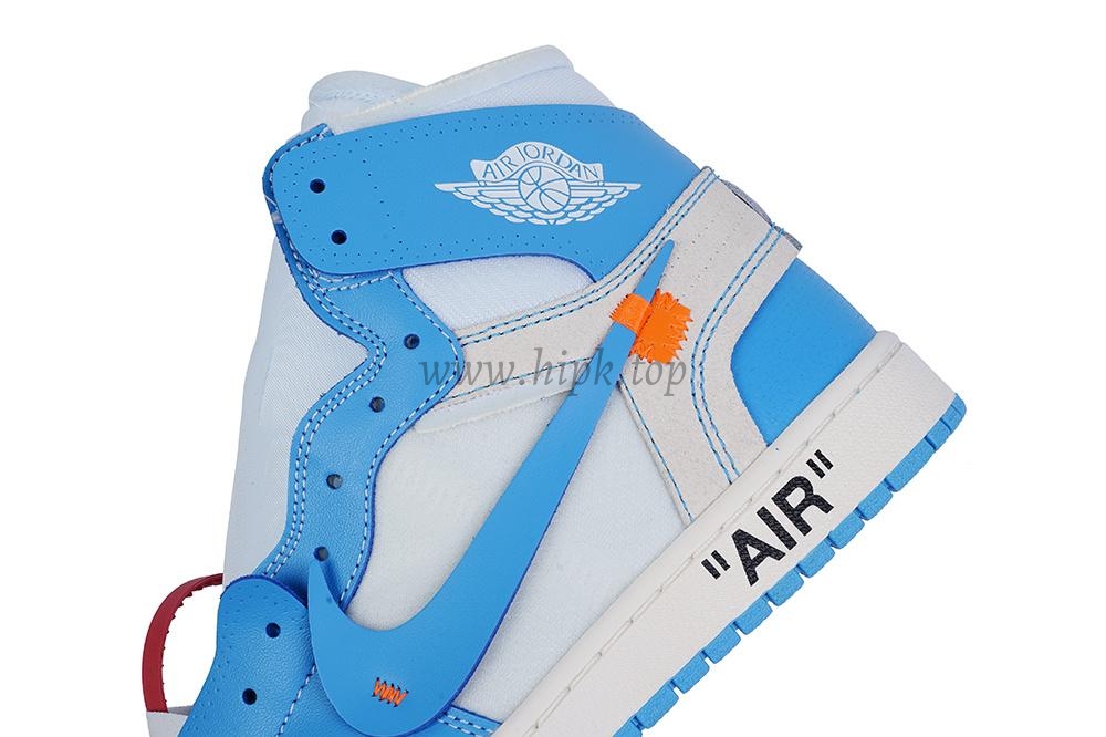 PK GOD X YIFU RETAIL FACTORYOFF WHITE X AIR JORDAN 1 POWDER BLUE UNC RETAIL MATERIALS ready limited