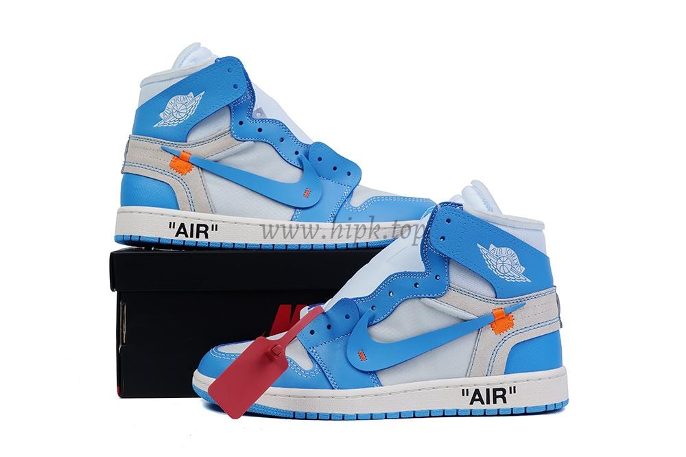 PK GOD X YIFU RETAIL FACTORYOFF WHITE X AIR JORDAN 1 POWDER BLUE UNC RETAIL MATERIALS ready limited