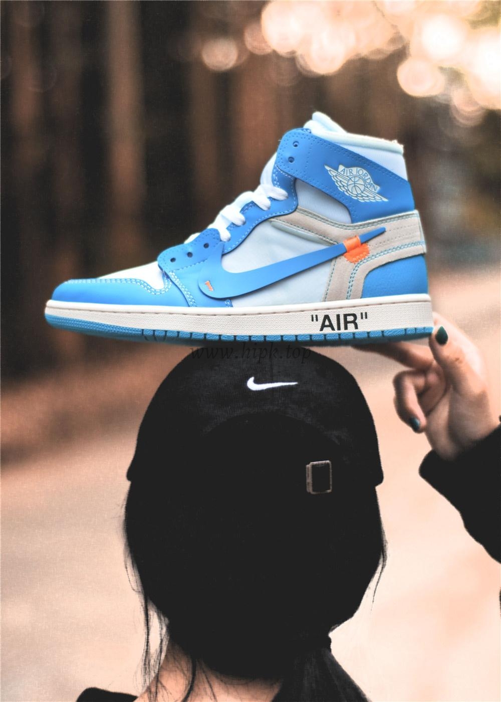 PK GOD X YIFU RETAIL FACTORYOFF WHITE X AIR JORDAN 1 POWDER BLUE UNC RETAIL MATERIALS ready limited