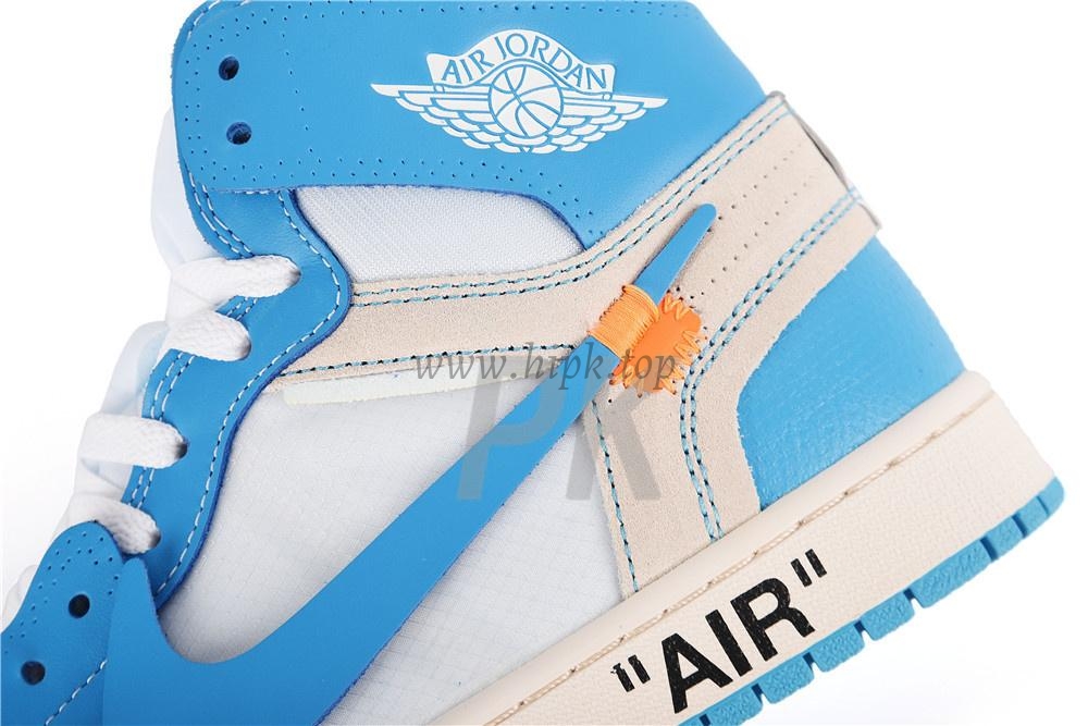 PK GOD X YIFU RETAIL FACTORYOFF WHITE X AIR JORDAN 1 POWDER BLUE UNC RETAIL MATERIALS ready limited