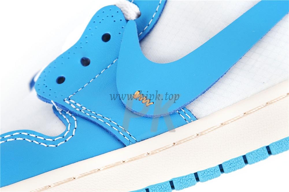 PK GOD X YIFU RETAIL FACTORYOFF WHITE X AIR JORDAN 1 POWDER BLUE UNC RETAIL MATERIALS ready limited