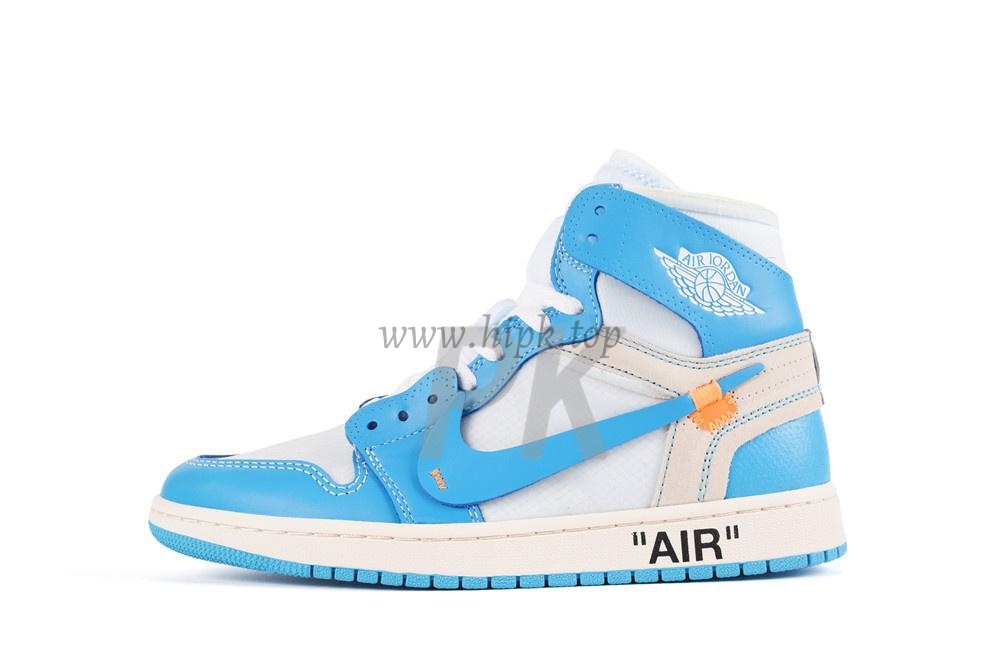 PK GOD X YIFU RETAIL FACTORYOFF WHITE X AIR JORDAN 1 POWDER BLUE UNC RETAIL MATERIALS ready limited