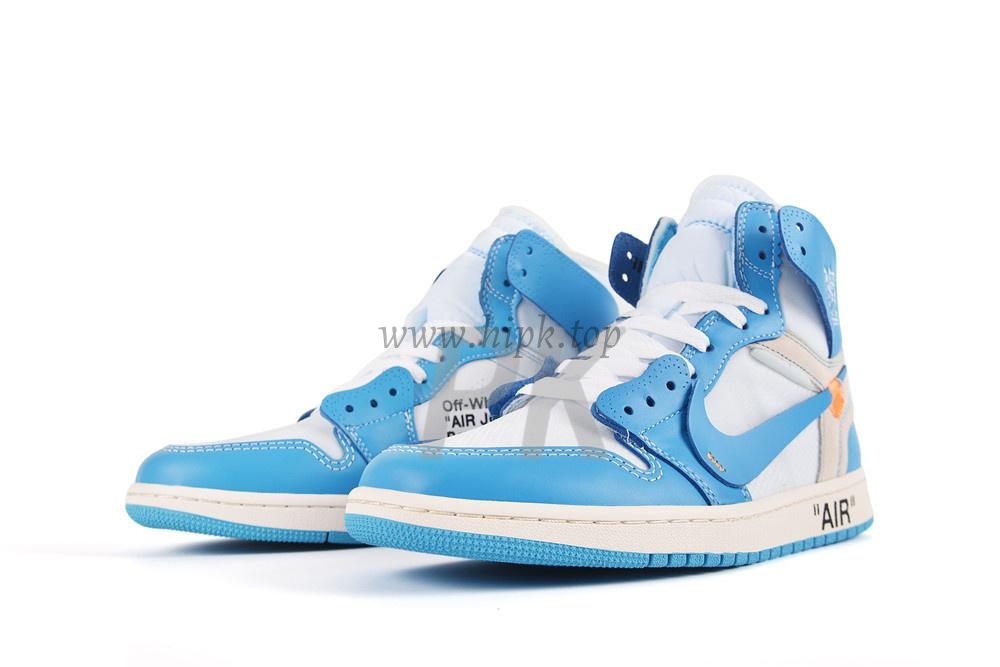 PK GOD X YIFU RETAIL FACTORYOFF WHITE X AIR JORDAN 1 POWDER BLUE UNC RETAIL MATERIALS ready limited