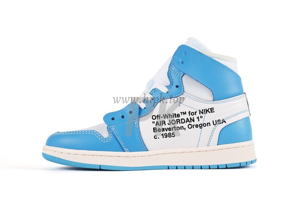 PK GOD X YIFU RETAIL FACTORYOFF WHITE X AIR JORDAN 1 POWDER BLUE UNC RETAIL MATERIALS ready limited