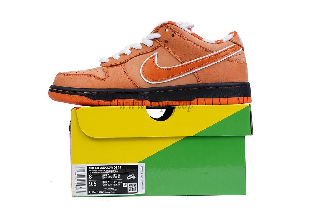 PK GOD NIKE SB DUNK LOW CONCEPTS ORANGE LOBSTER RETAIL MATERIALS READY TO SHIP