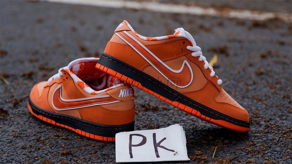 PK GOD NIKE SB DUNK LOW CONCEPTS ORANGE LOBSTER RETAIL MATERIALS READY TO SHIP