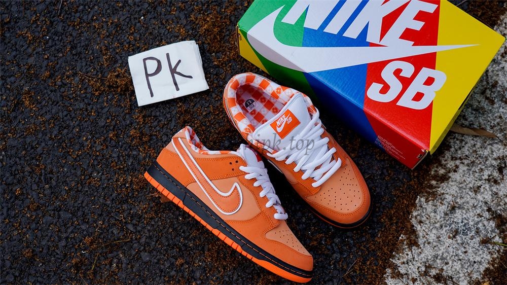 PK GOD NIKE SB DUNK LOW CONCEPTS ORANGE LOBSTER RETAIL MATERIALS READY TO SHIP