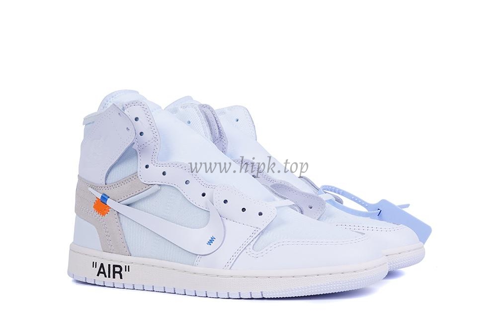 PK GOD X YIFU RETAIL FACTORY X NIKE X OFF WHITE-AIR JORDAN 1-TRIPLE WHITE ready limited