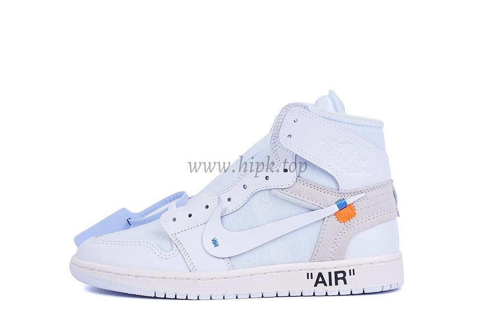 PK GOD X YIFU RETAIL FACTORY X NIKE X OFF WHITE-AIR JORDAN 1-TRIPLE WHITE ready limited