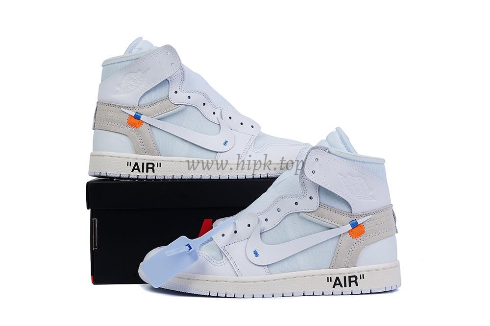 PK GOD X YIFU RETAIL FACTORY X NIKE X OFF WHITE-AIR JORDAN 1-TRIPLE WHITE ready limited