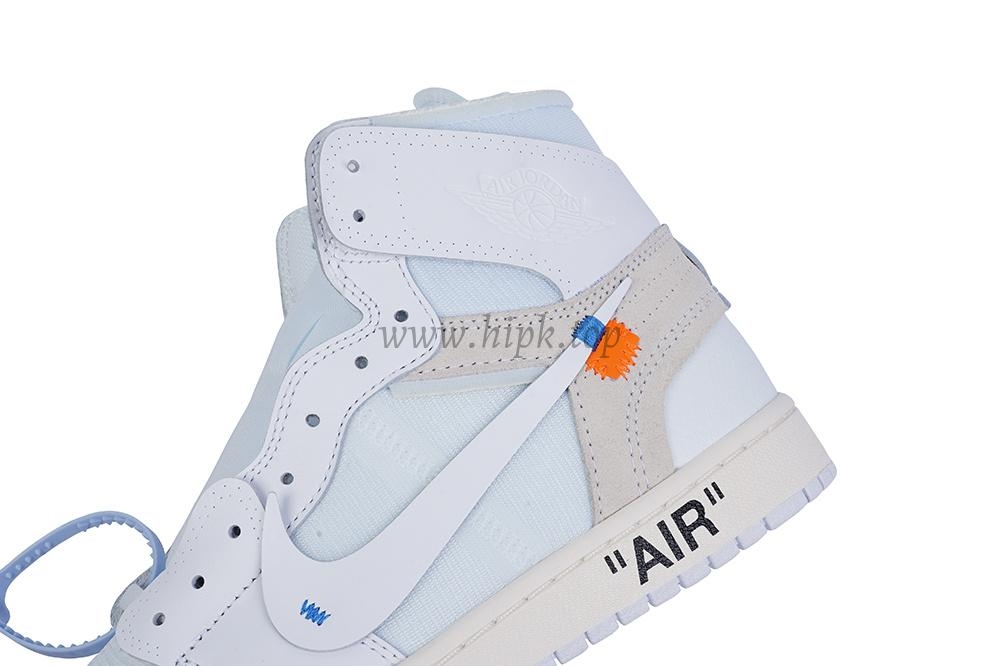 PK GOD X YIFU RETAIL FACTORY X NIKE X OFF WHITE-AIR JORDAN 1-TRIPLE WHITE ready limited