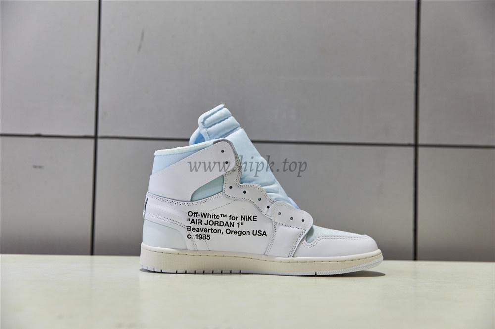 PK GOD X YIFU RETAIL FACTORY X NIKE X OFF WHITE-AIR JORDAN 1-TRIPLE WHITE ready limited