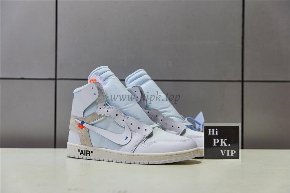 PK GOD X YIFU RETAIL FACTORY X NIKE X OFF WHITE-AIR JORDAN 1-TRIPLE WHITE ready limited