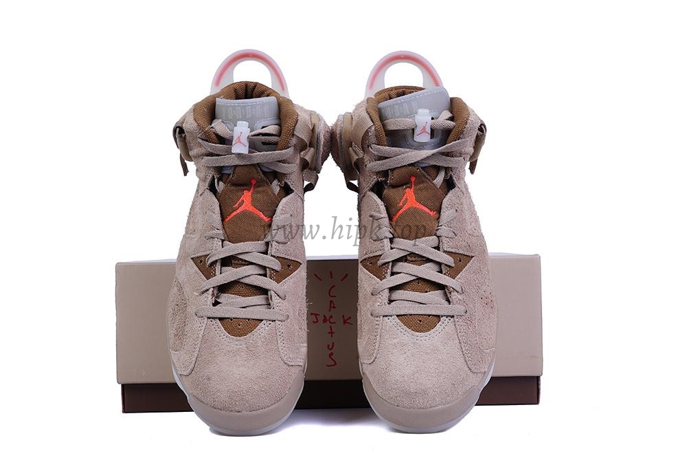 PK GOD Jordan 6 Retro Travis Scott British Khaki RETAIL MATERIALS READY TO SHIP