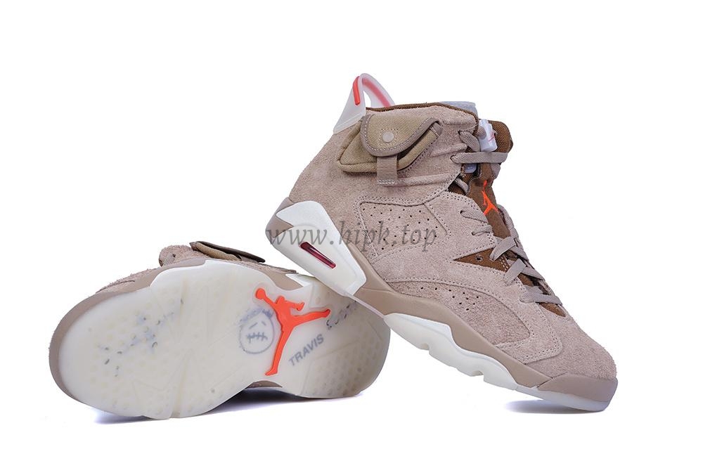 PK GOD Jordan 6 Retro Travis Scott British Khaki RETAIL MATERIALS READY TO SHIP