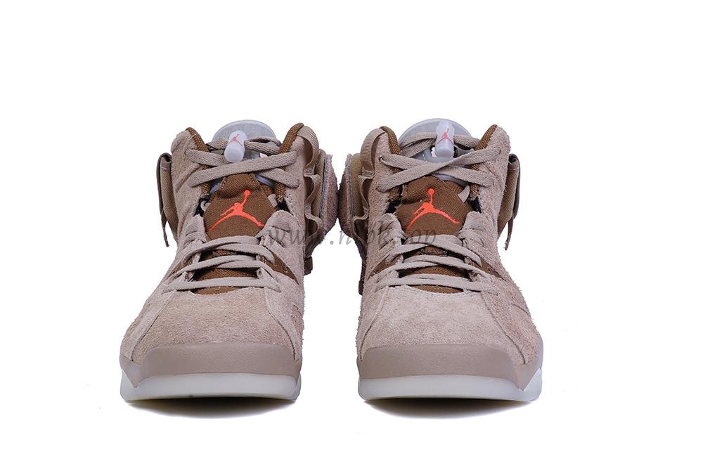 PK GOD Jordan 6 Retro Travis Scott British Khaki RETAIL MATERIALS READY TO SHIP