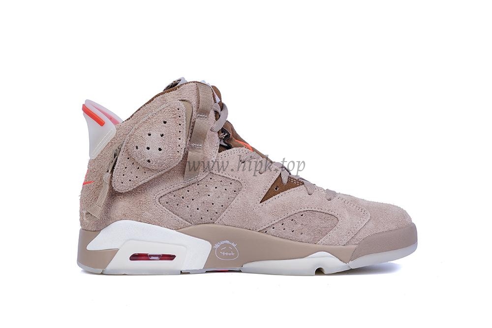 PK GOD Jordan 6 Retro Travis Scott British Khaki RETAIL MATERIALS READY TO SHIP