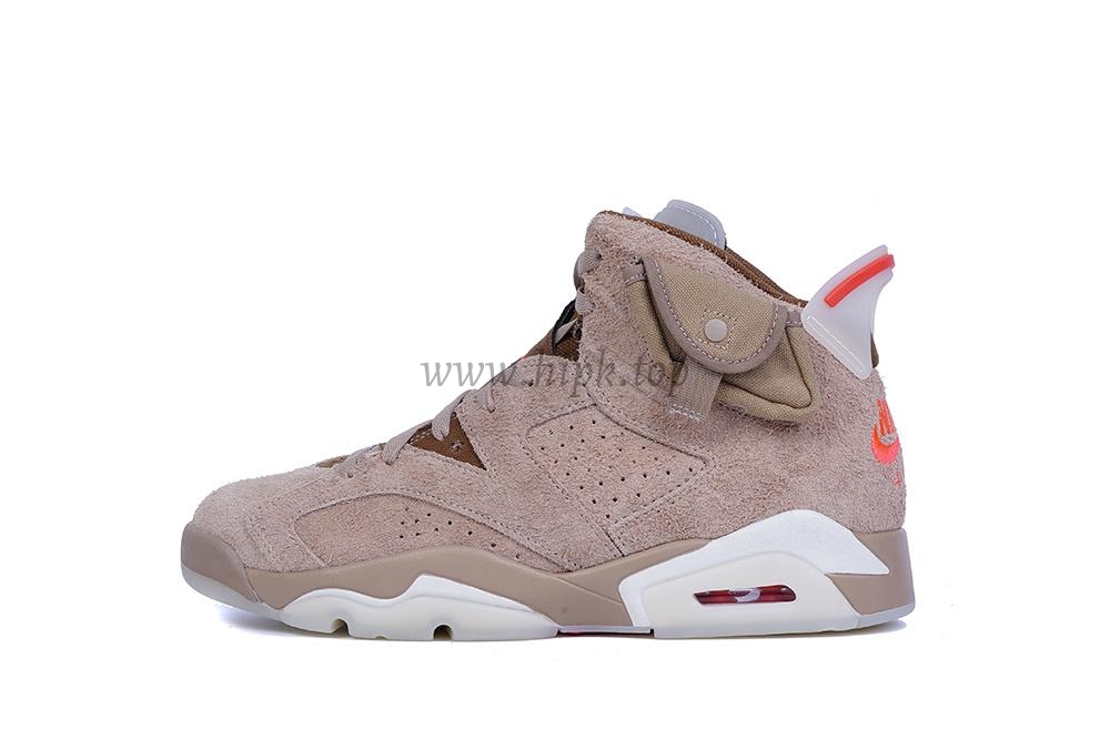 PK GOD Jordan 6 Retro Travis Scott British Khaki RETAIL MATERIALS READY TO SHIP