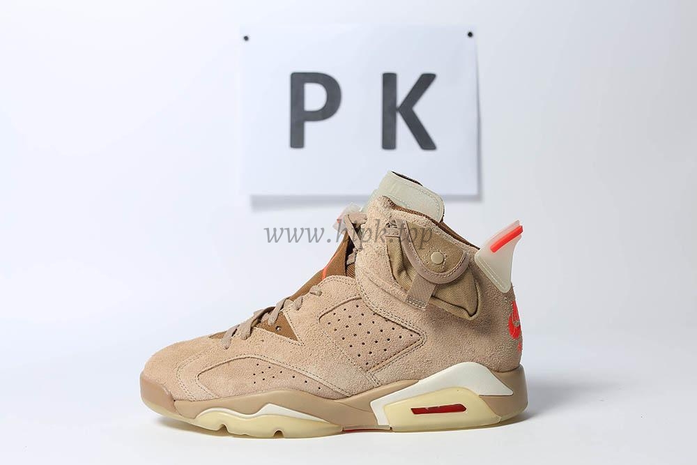 PK GOD Jordan 6 Retro Travis Scott British Khaki RETAIL MATERIALS READY TO SHIP