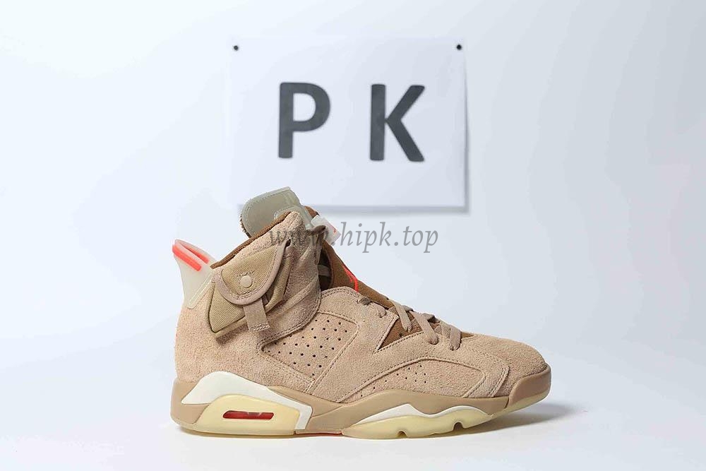 PK GOD Jordan 6 Retro Travis Scott British Khaki RETAIL MATERIALS READY TO SHIP