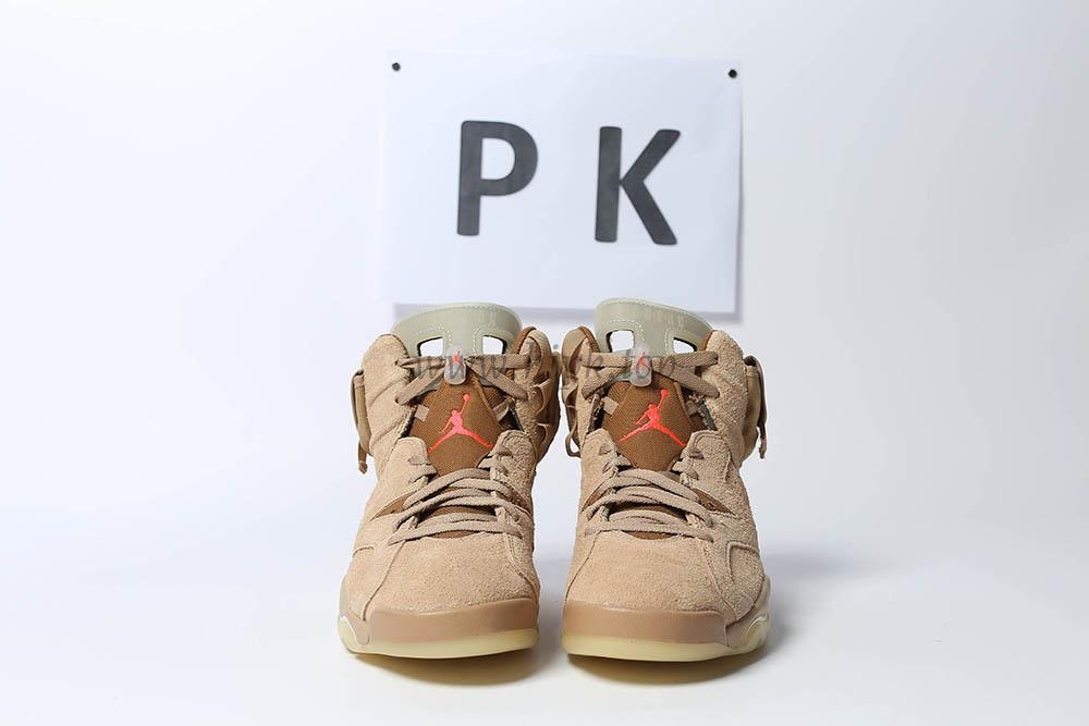 PK GOD Jordan 6 Retro Travis Scott British Khaki RETAIL MATERIALS READY TO SHIP