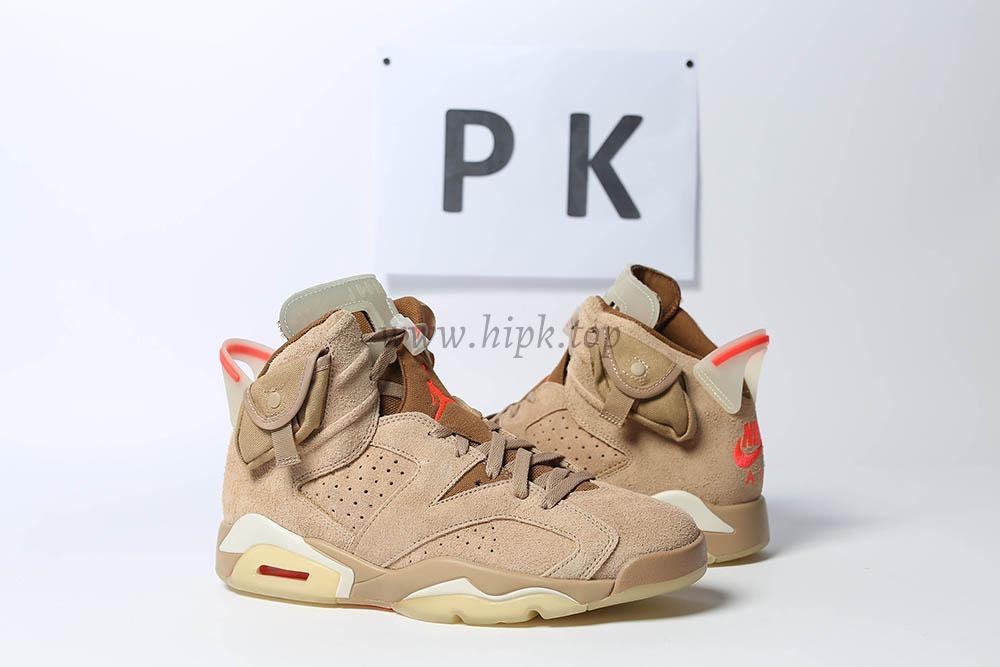 PK GOD Jordan 6 Retro Travis Scott British Khaki RETAIL MATERIALS READY TO SHIP