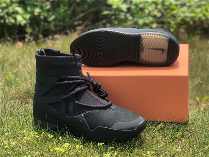 PK God Nike Air Fear of God 1 Triple Black retail materials ready to ship