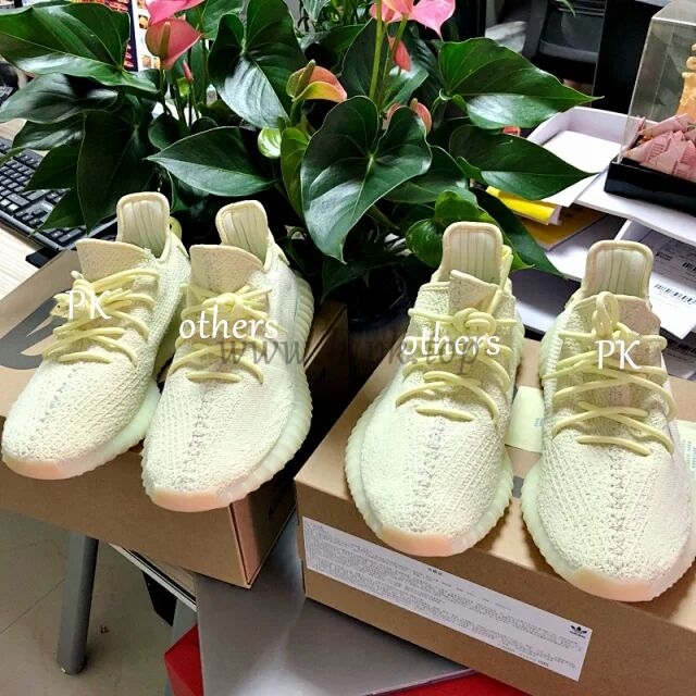 god yeezy 350 v2 butter with real premeknit from huayiyi which offer primeknit to Ad*s directly ready to ship