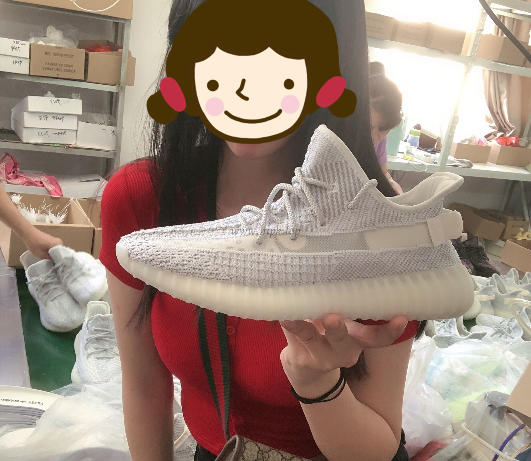 god yeezy 350 v2 staticwith real premeknit from huayiyi which offer primeknit to Ad*s directly ready