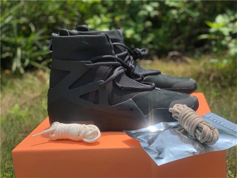 PK God Nike Air Fear of God 1 Triple Black retail materials ready to ship