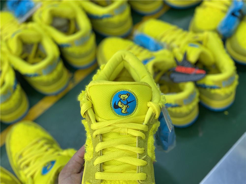 PKGOD exclusive Grateful Dead X SB dunk low pro Opti Yellow ready to ship