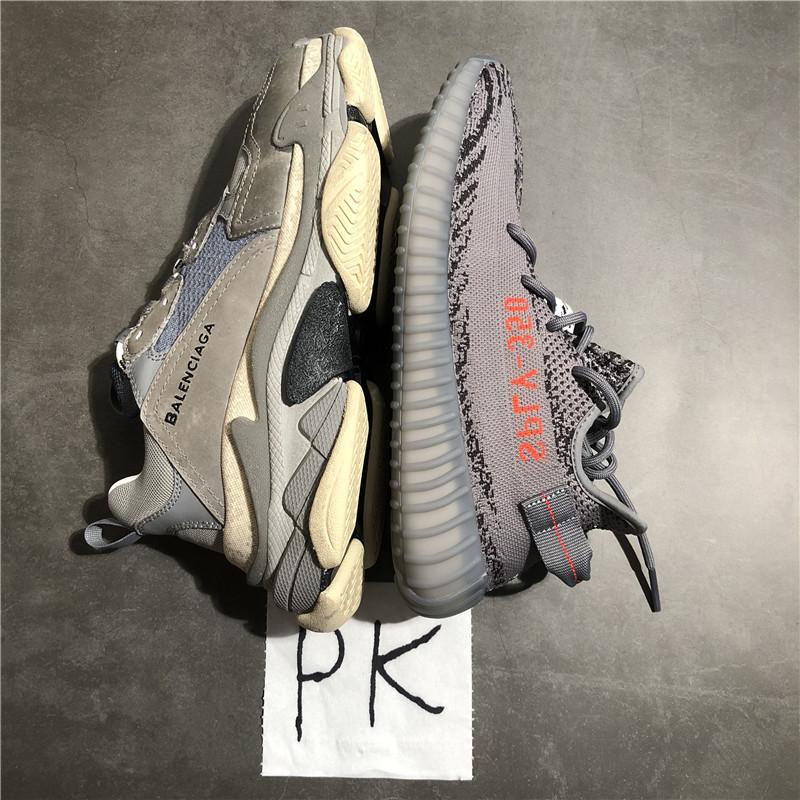 PK God Yeezy 350 V2 DGH Solid Grey WITH REAL PREMEKNIT FROM HUAYIYI WHICH OFFER PRIMEKNIT TO ADIDAS DIRECTLY