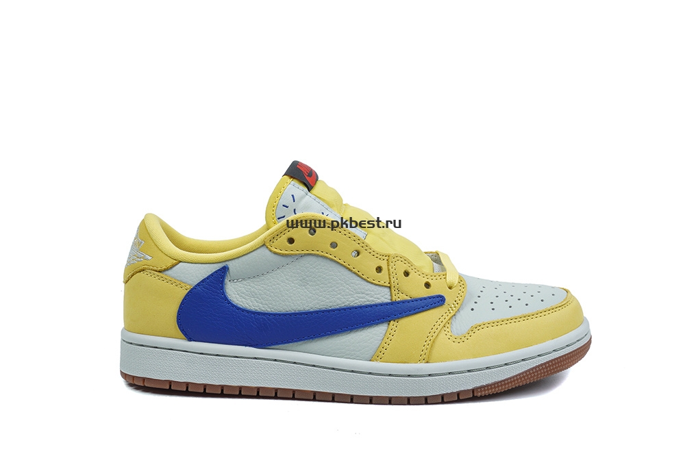 PK5.0 Travis Scott x Air Jordan 1 Low OG Canary retail materials ready to ship