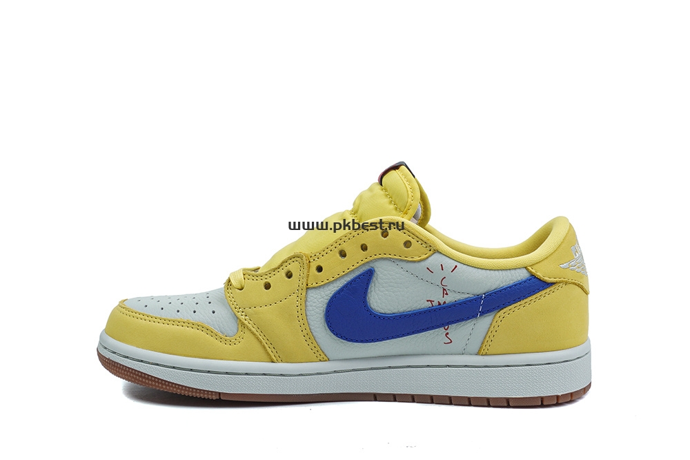 PK5.0 Travis Scott x Air Jordan 1 Low OG Canary retail materials ready to ship